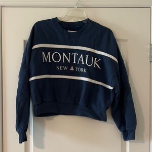 Abercrombie & Fitch Montauk Navy Crew Neck Sweater